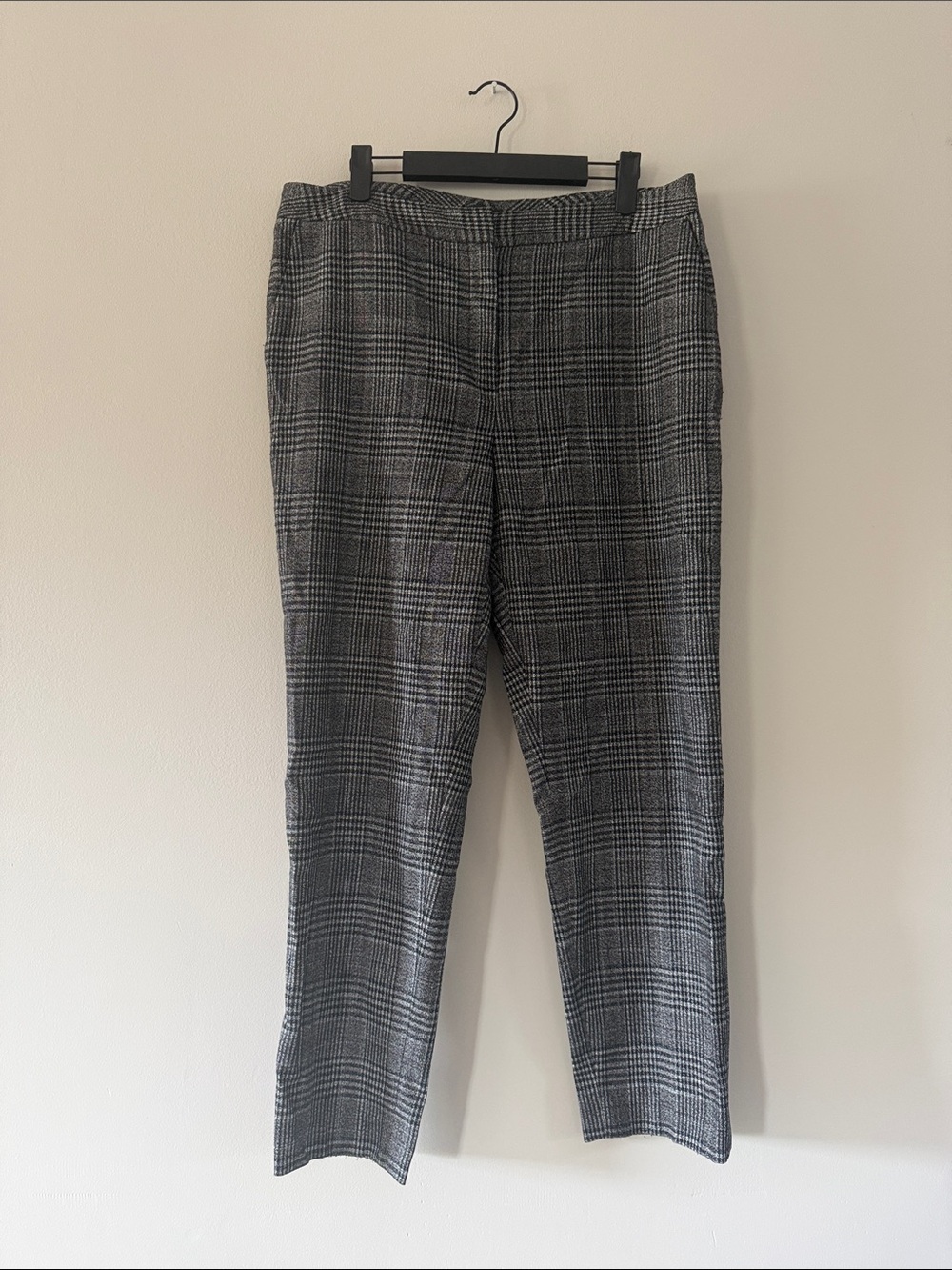 Halogen | Black & Gray Glen Plaid Dress Pants